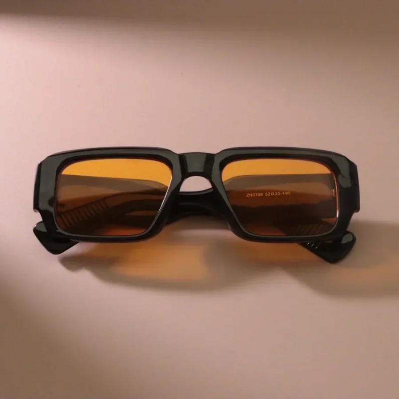 Men'S Fashion Glasses - แว่นกันแดดทรงสี่เหลี่ยมสไตล์เรโทรสำหรับผู้หญิงและผู้ชาย แฟชั่นวินเทจลำลอง แว่นกันแดดคลาสสิกสำหรับผู้หญิง แว่นตาสำหรับฤดูร้อน ป้องกันรังสียูวี 400