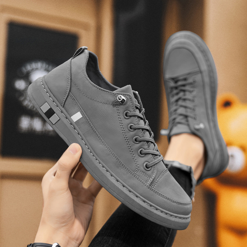 Casual Sneakers Men - ไม่ใช่หนังรองเท้าลําลองบุรุษออกแบบรองเท้ารองเท้าผ้าใบลําลอง uomo tenis de hombre