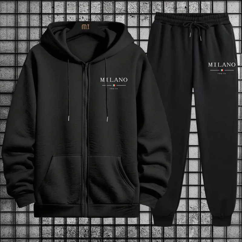 Mens Fashion Zip Up Hoodies - ชุดวอร์มผู้ชาย ฤดูใบไม้ผลิ 2026 สไตล์ลำลอง เรียบง่าย คุณภาพดี