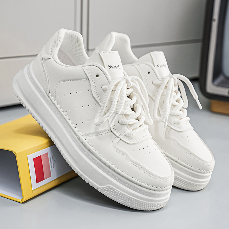 Casual Sneakers Men - รองเท้าผ้าใบลำลองสำหรับผู้ชาย ยืดหยุ่น ใส่ได้ทุกวัน พื้นรองเท้ากันลื่น ทนทาน ระบายอากาศได้ดี