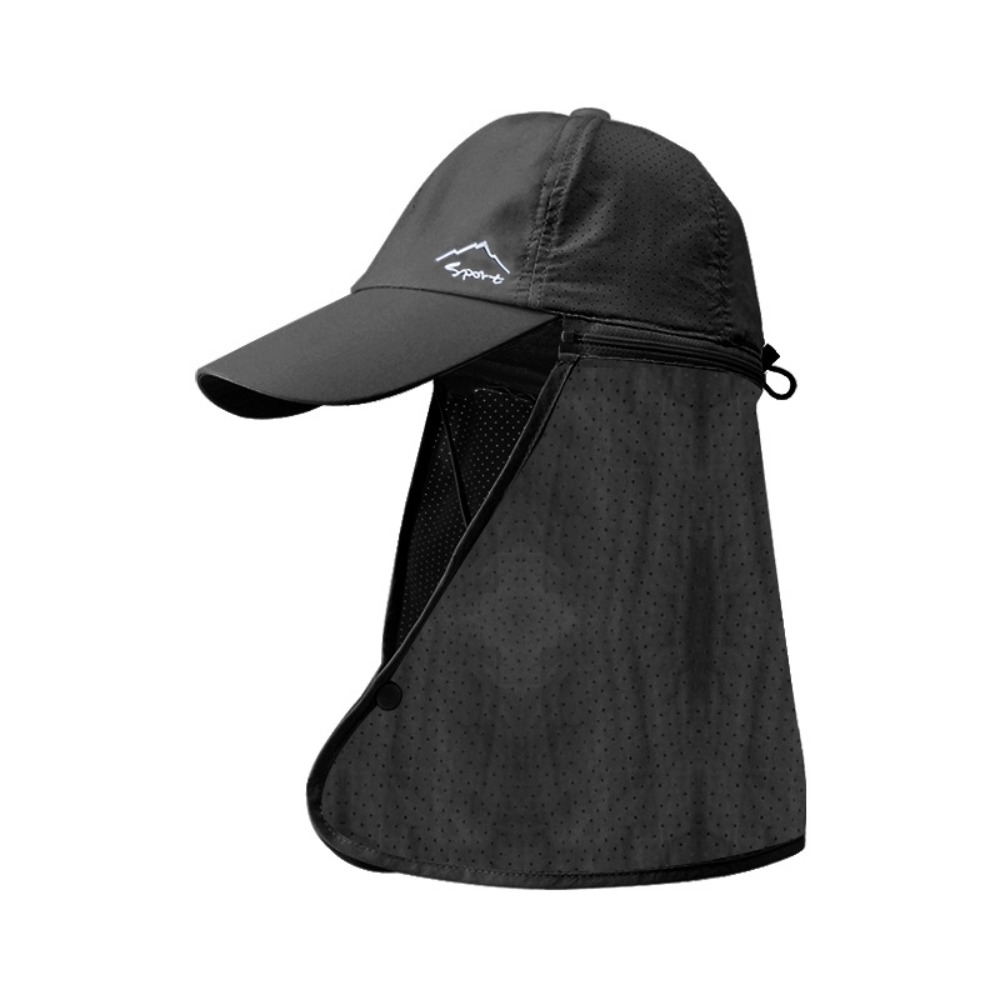 Mens Fashion Bucket Hat - หมวกแฟชั่นสำหรับผู้ชาย หมวกกันแดดตาข่ายระบายอากาศ หมวกบักเก็ตพร้อมผ้าคลุมถอดได้ ปีกกว้าง หมวกตกปลา หมวกทำงานในสวน