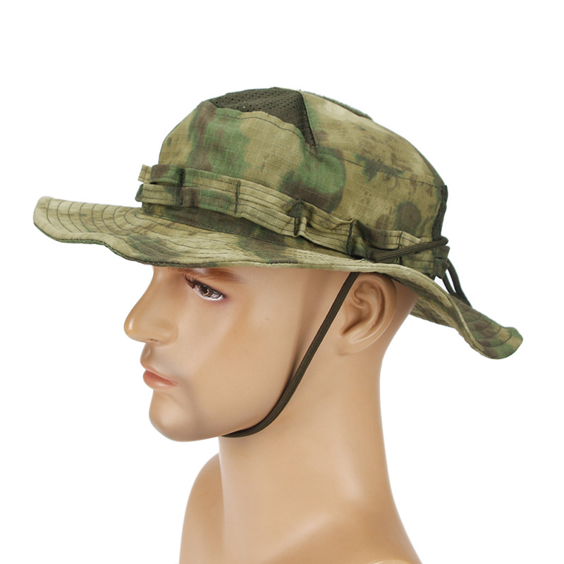 Mens Fashion Bucket Hat - หมวกบูนี่ลายพราง FG atacs สำหรับกิจกรรมกลางแจ้ง เดินป่า ตกปลา