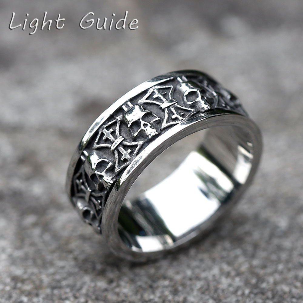 Men'S Fashion Guide - 2022 ใหม่ผู้ชาย 316Lแหวนสแตนเลสที่ไม่ซ้ํากันGods of War Ares