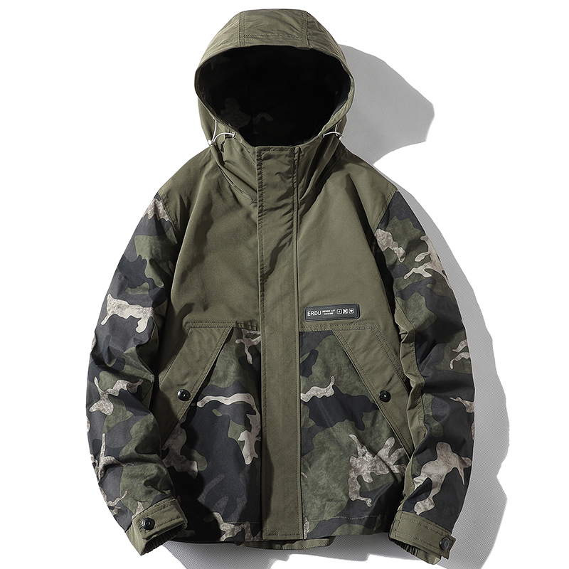 Mens Fashion Bomber Jacket - เสื้อแจ็คเก็ตทหารผู้ชายแฟชั่นลำลองเสื้อแจ็คเก็ตกันลมเสื้อโค้ทกันลมมีฮู้ดชายเสื้อคลุมโอเวอร์ไซส์ 4XL