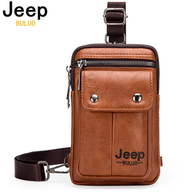 Fashion Harness Men - JEEP BULUO ขนาดเล็ก Multi-Function SLING Crossbody