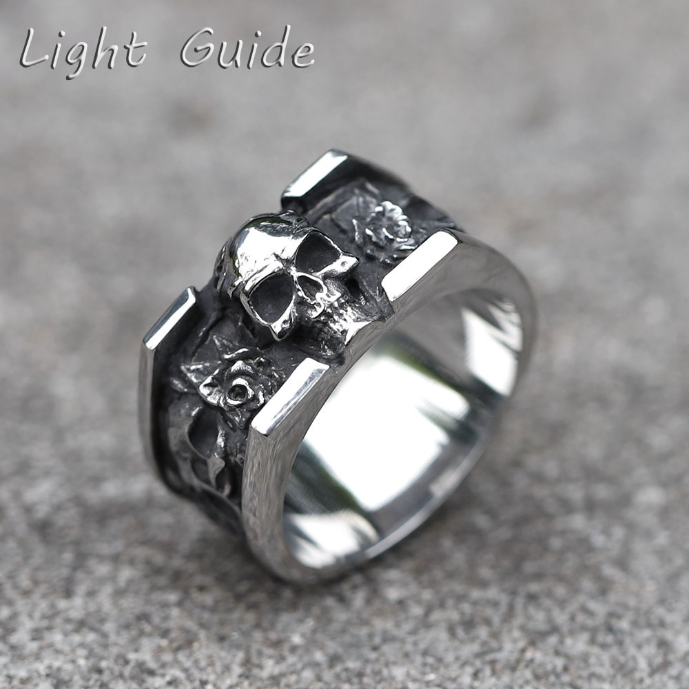 Men'S Fashion Guide - 2022 ใหม่ผู้ชาย 316LแหวนสแตนเลสVINTAGE SKULLแหวนสําหรับวัยรุ่นPunkแฟชั่นเครื่องประดับของขวัญจัดส่งฟรี