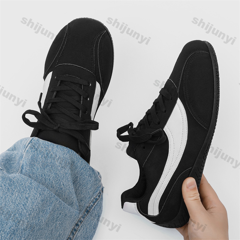 Mens Fashion Help - ผู้ชายช่วยเหลือต่ํารองเท้าฤดูใบไม้ผลิฤดูใบไม้ร่วงตาข่ายระบายอากาศกลางแจ้งรองเท้าผ้าใบไม่ลื่นน้ําหนักเบาสบายแฟชั่นลูกไม้ขึ้นรองเท้าลําลอง