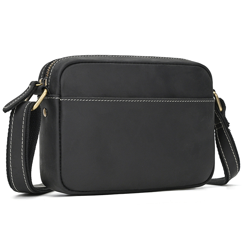 Fashion Harness Men - Crazy Horseหนังผู้ชายCrossbodyกระเป๋าผู้ชายกระเป๋าRetroไหล่กระเป๋าหนังผู้ชายiPad Messengerกระเป๋าแฟชั่นกระเป๋าสําหรับman