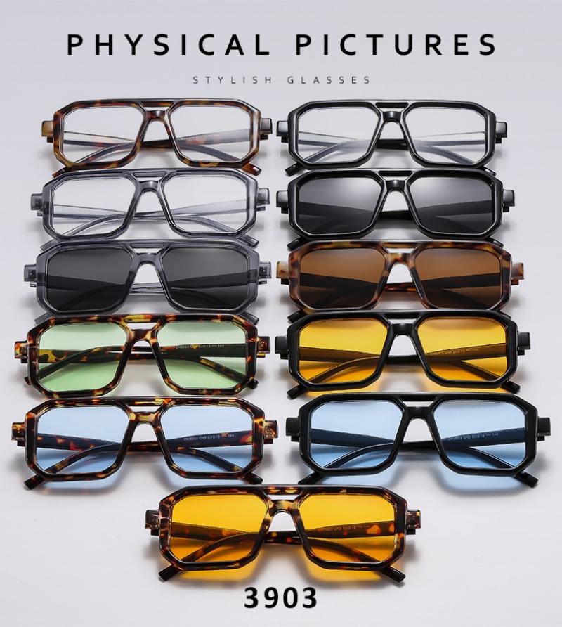 Men'S Fashion Glasses - แว่นกันแดดทรงสี่เหลี่ยมแบบเรโทรใหม่ คุณภาพสูง ป้องกันรังสียูวี สำหรับผู้ชายและผู้หญิง เหมาะสำหรับการเดินทางและกิจกรรมกลางแจ้ง