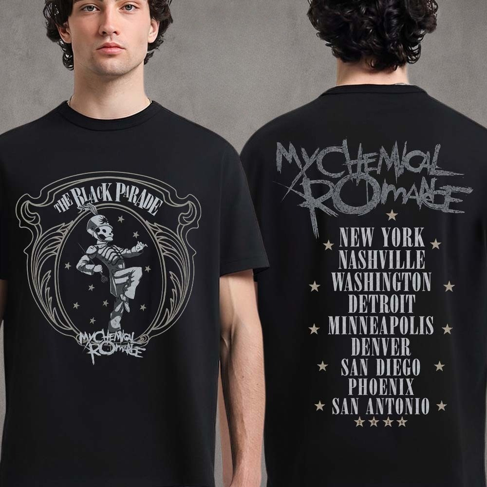 Men'S Fashion Uk 2026 - เสื้อยืด My Chemical Romance The Black