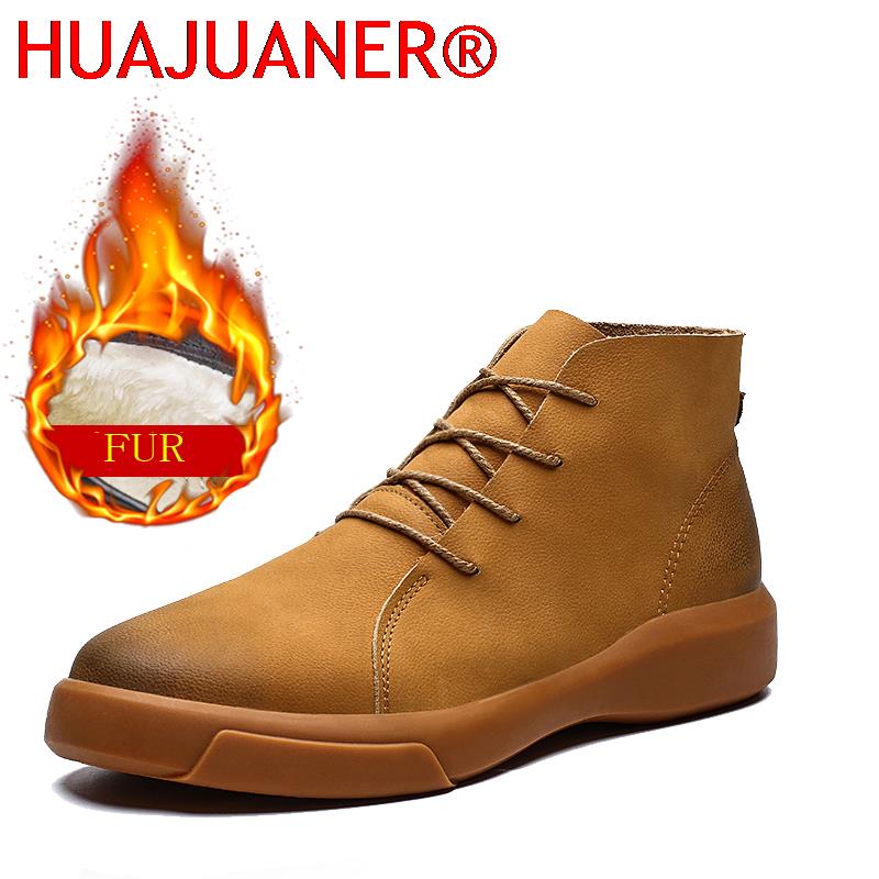 Men Fashion Vintage - รองเท้าบูทเชลซีบุขนสุดหรูสำหรับฤดูหนาว รองเท้าบูทข้อเท้าแฟชั่นสไตล์วินเทจ พื้นรองเท้าแบบ Tendon เหมาะสำหรับใส่ทำงานและกิจกรรมกลางแจ้ง พื้นรองเท้านุ่ม