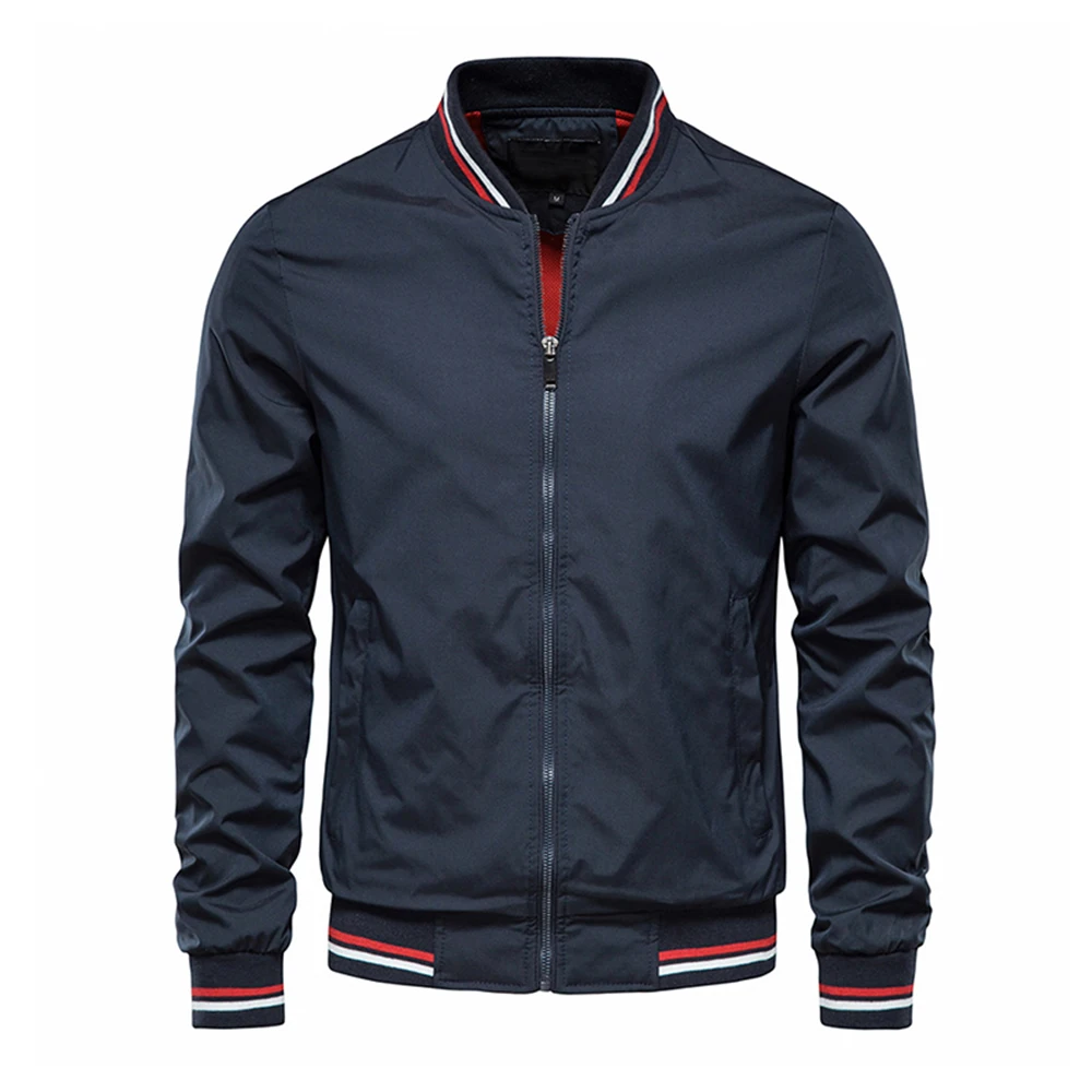 ฤดูใบไม้ผลิฤดูร้อนเสื้อแจ็คเก็ - Mens Fashion Bomber Jacket บทวิจารณ์และราคา