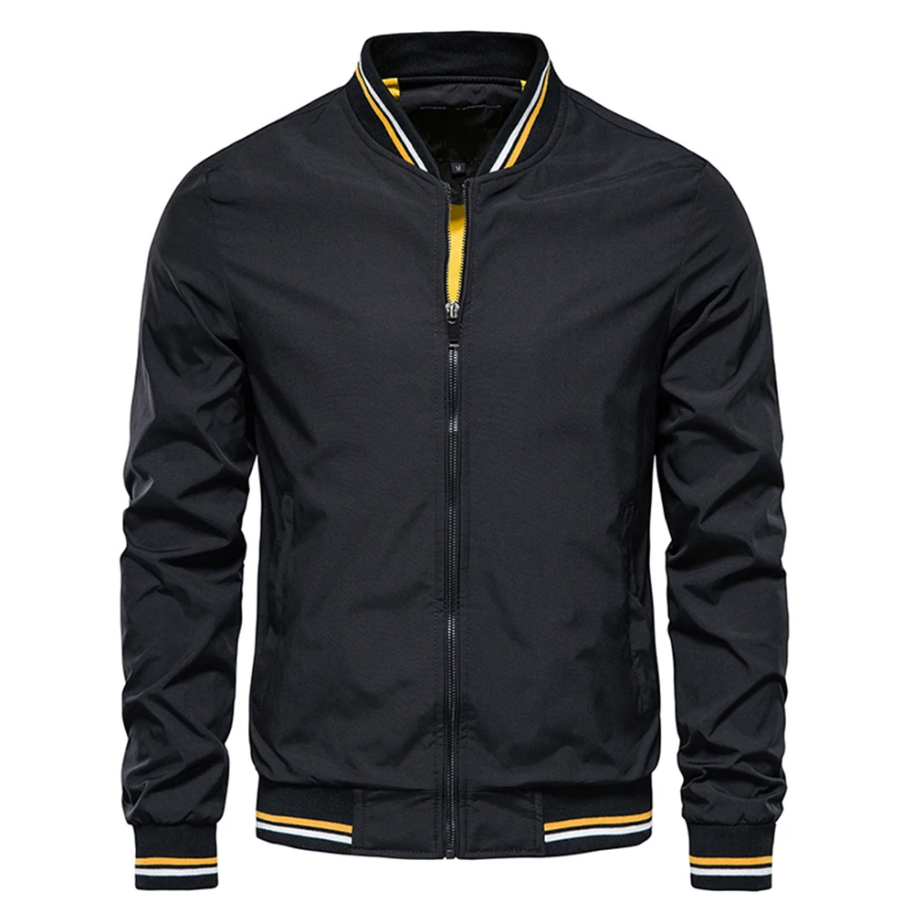 ฤดูใบไม้ผลิฤดูร้อนเสื้อแจ็คเก็ - Mens Fashion Bomber Jacket บทวิจารณ์และราคา