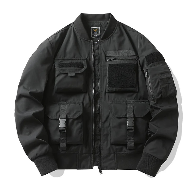 เสื้อแจ็คเก็ตผู้ชายสไตล์วินเทจ - Mens Fashion Bomber Jacket บทวิจารณ์และราคา