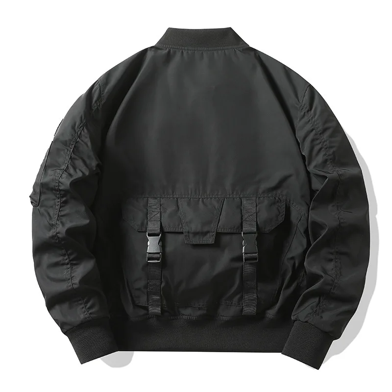 เสื้อแจ็คเก็ตผู้ชายสไตล์วินเทจ - Mens Fashion Bomber Jacket บทวิจารณ์และราคา