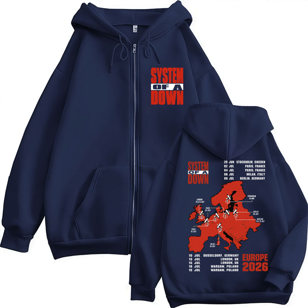 เสื้อฮู้ดซิป System of A Down  - Men'S Fashion Uk 2026 บทวิจารณ์และราคา