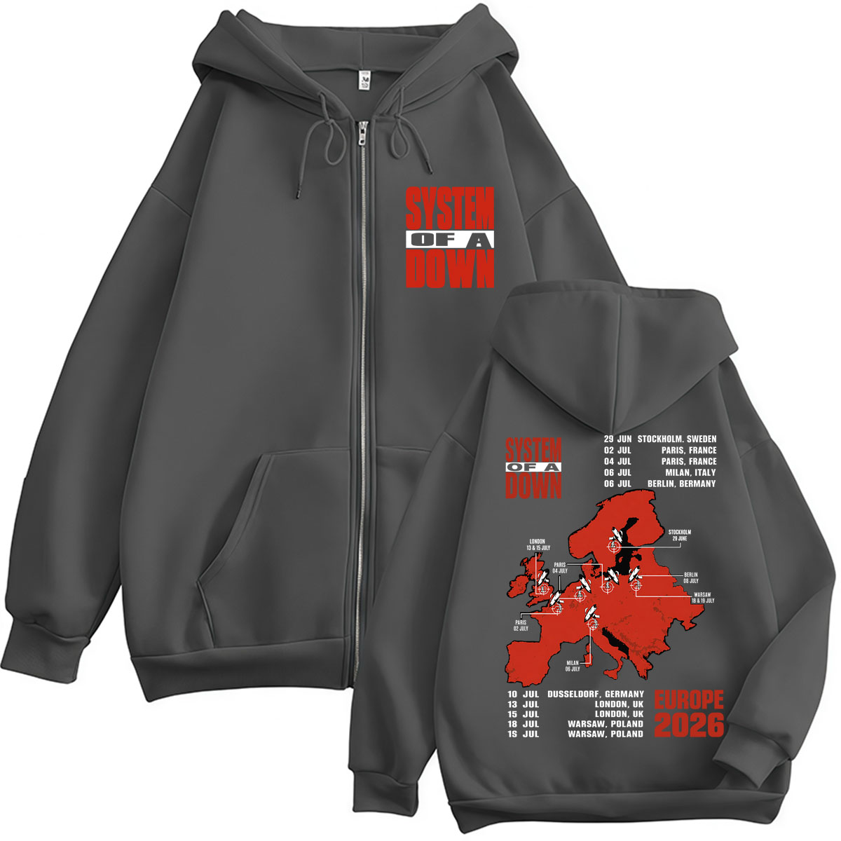 เสื้อฮู้ดซิป System of A Down  - Men'S Fashion Uk 2026 บทวิจารณ์และราคา