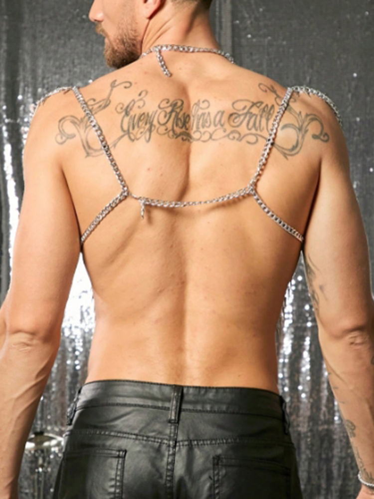 สายโซ่ประดับตัว สายโซ่คล้องไหล - Fashion Harness Men บทวิจารณ์และราคา