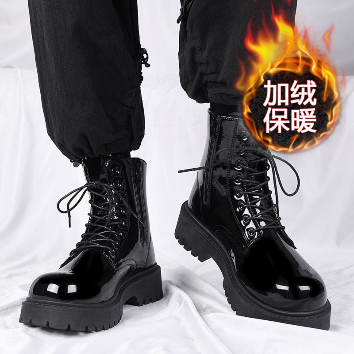 รองเท้าบูทหุ้มข้อบุขนหนานุ่มสำ - Men'S Fashion Plus บทวิจารณ์และราคา