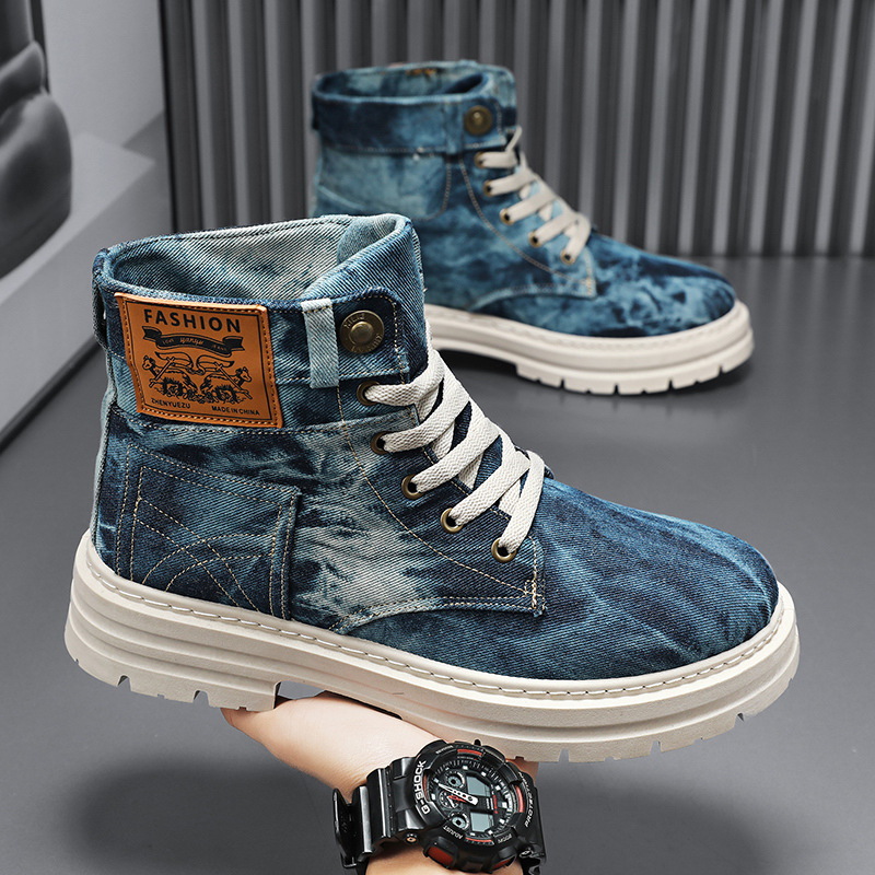 รองเท้าผ้าใบหุ้มข้อสูงสำหรับผู - Men'S Fashion Plus บทวิจารณ์และราคา