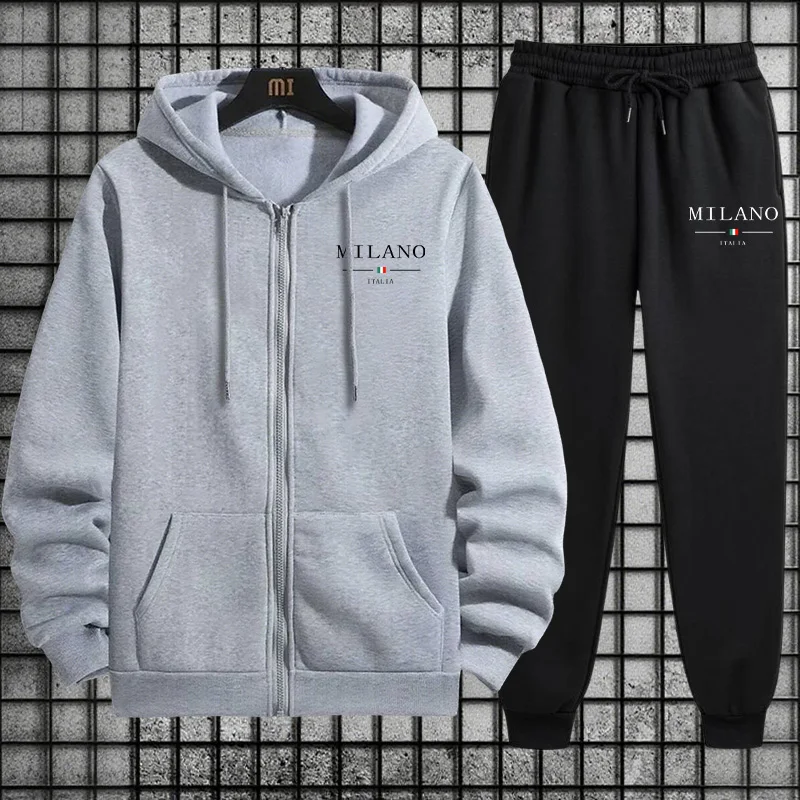 ชุดวอร์มผู้ชาย ฤดูใบไม้ผลิ 202 - Mens Fashion Zip Up Hoodies บทวิจารณ์และราคา