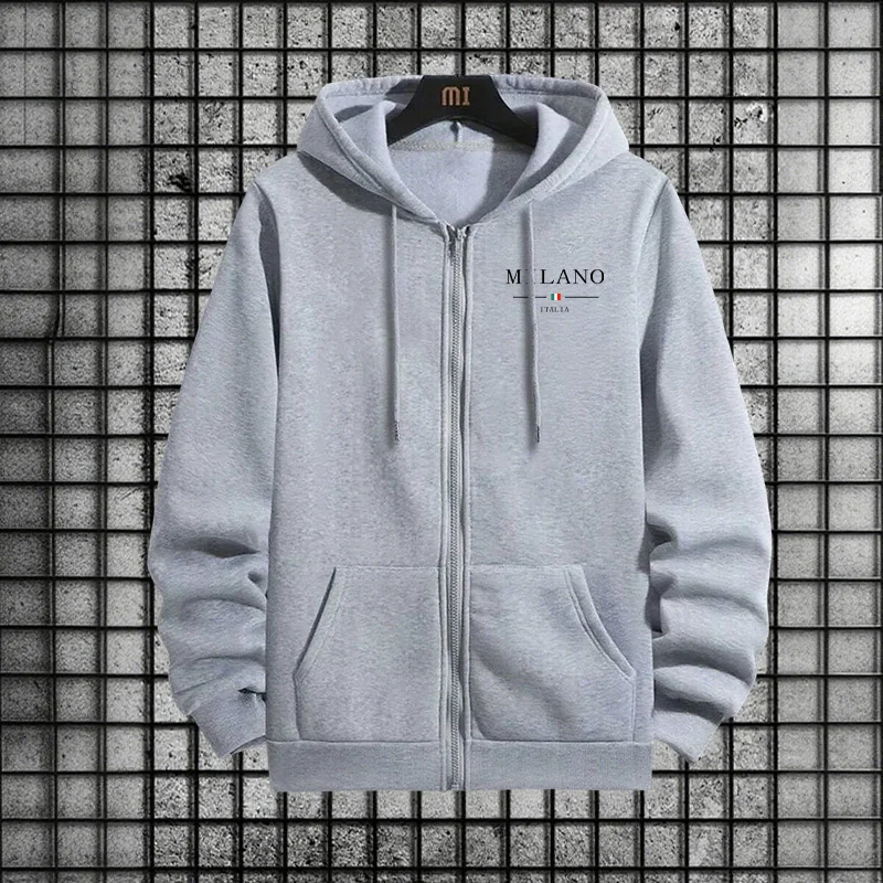 ชุดวอร์มผู้ชาย ฤดูใบไม้ผลิ 202 - Mens Fashion Zip Up Hoodies บทวิจารณ์และราคา