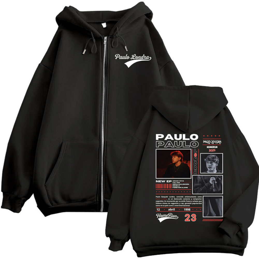 Rapper Paulo Londra Homerun อั - Mens Fashion Zip Up Hoodies บทวิจารณ์และราคา