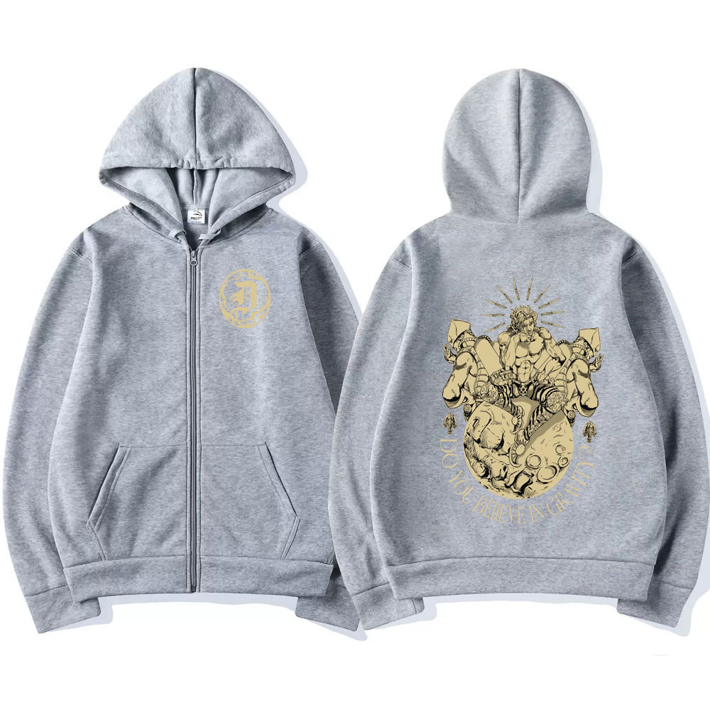 เสื้อฮู้ดซิปอนิเมะ Jojo's Biza - Mens Fashion Zip Up Hoodies บทวิจารณ์และราคา