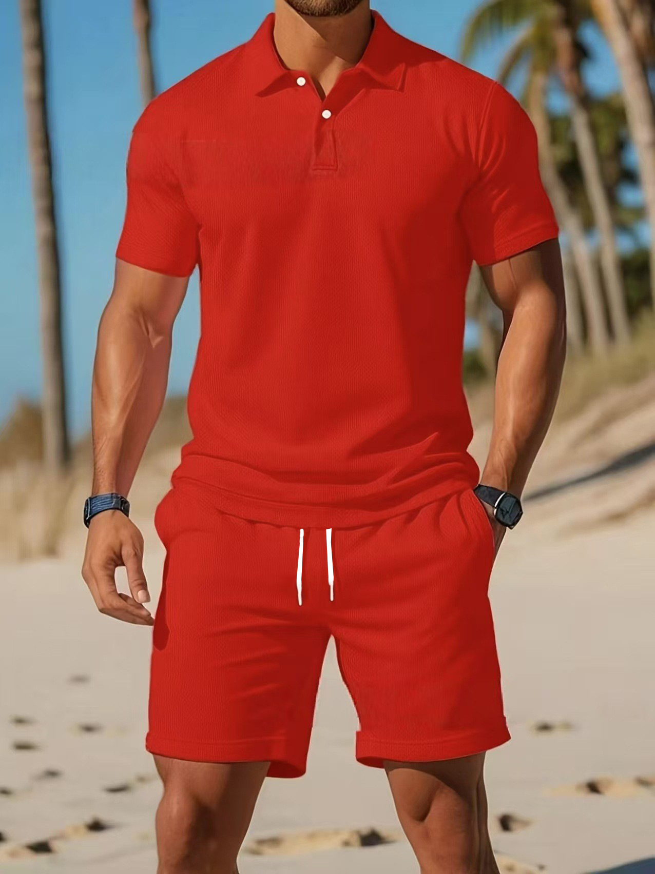 ชุดเสื้อโปโลแขนสั้นติดกระดุมแล - Men'S Fashion Plus บทวิจารณ์และราคา