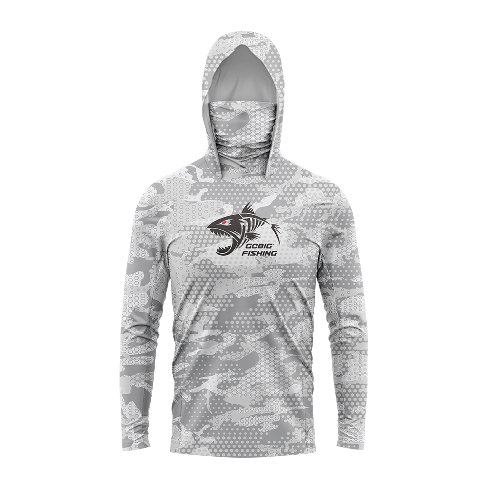 เสื้อฮู้ดตกปลาผู้ชายลายปลาโครง - Mens Fashion Casual บทวิจารณ์และราคา