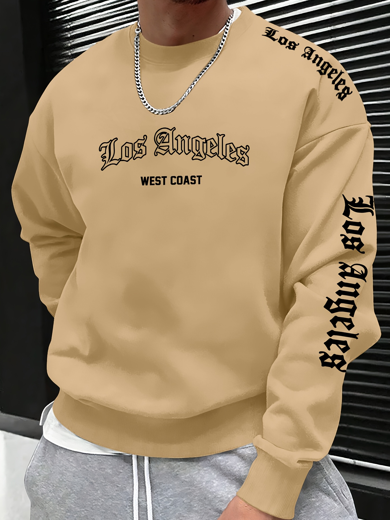 เสื้อสเวตเตอร์คอกลมพิมพ์ลายตัว - Mens Fashion Casual บทวิจารณ์และราคา