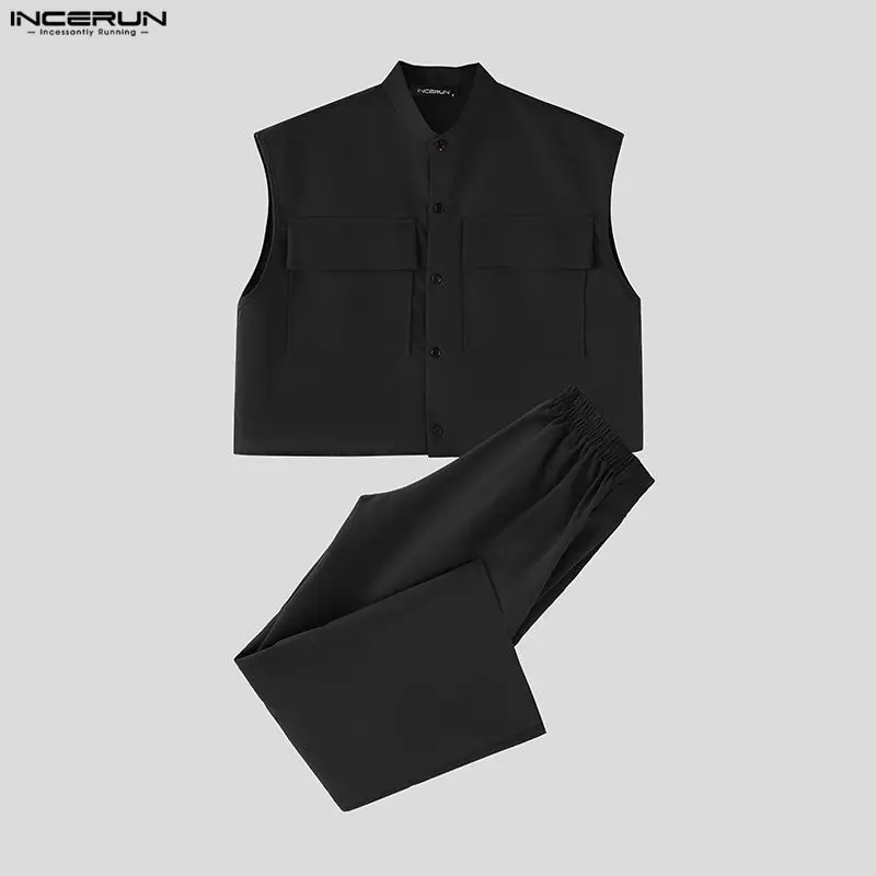 INCERUN ชุดเซ็ตผู้ชาย เสื้อครอ - Mens Fashion Ideas บทวิจารณ์และราคา