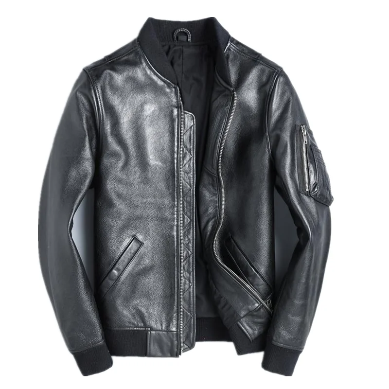 ปี!จัดส่งฟรีขายส่งยี่ห้อใหม่คล - Mens Fashion Bomber Jacket บทวิจารณ์และราคา