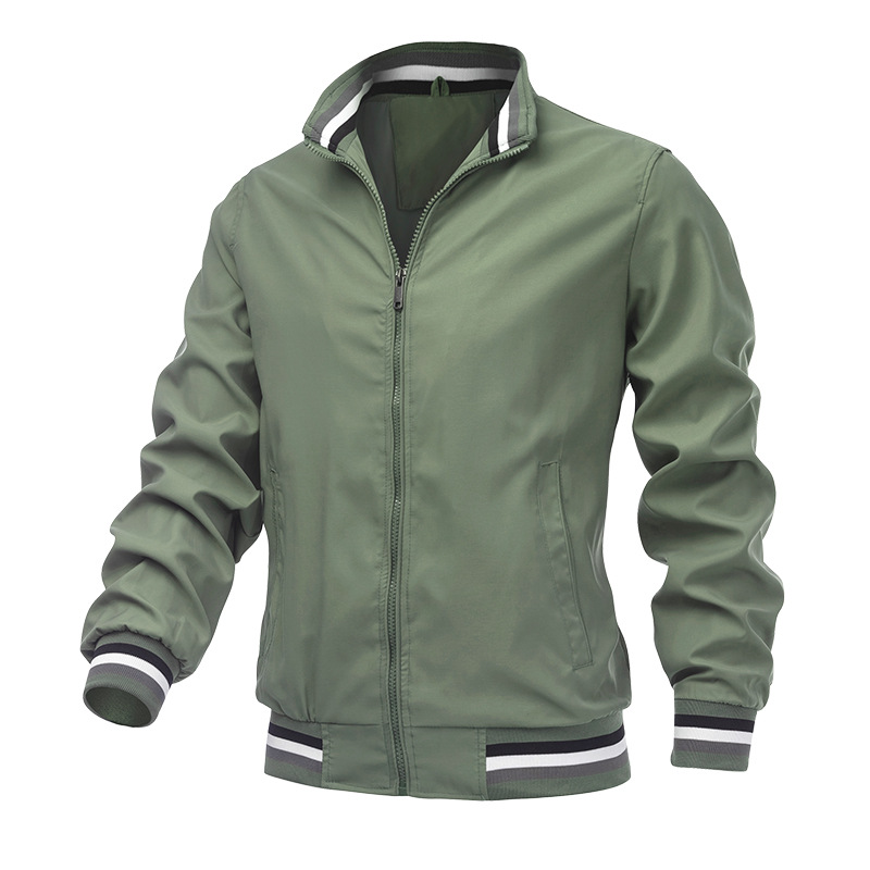 ฤดูใบไม้ผลิฤดูใบไม้ร่วงเสื้อแจ - Mens Fashion Bomber Jacket บทวิจารณ์และราคา