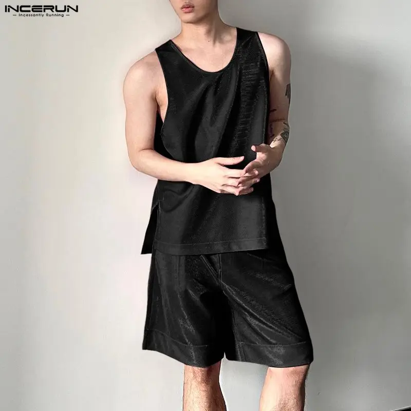INCERUN ชุดผู้ชาย เสื้อกล้ามคอ - Mens Fashion Casual บทวิจารณ์และราคา