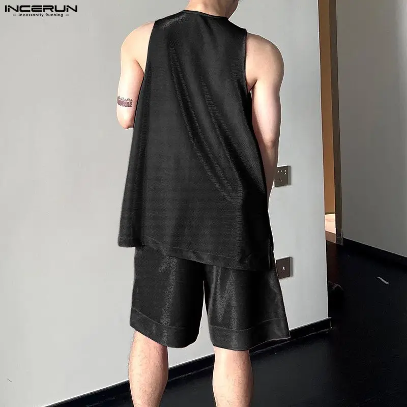 INCERUN ชุดผู้ชาย เสื้อกล้ามคอ - Mens Fashion Casual บทวิจารณ์และราคา