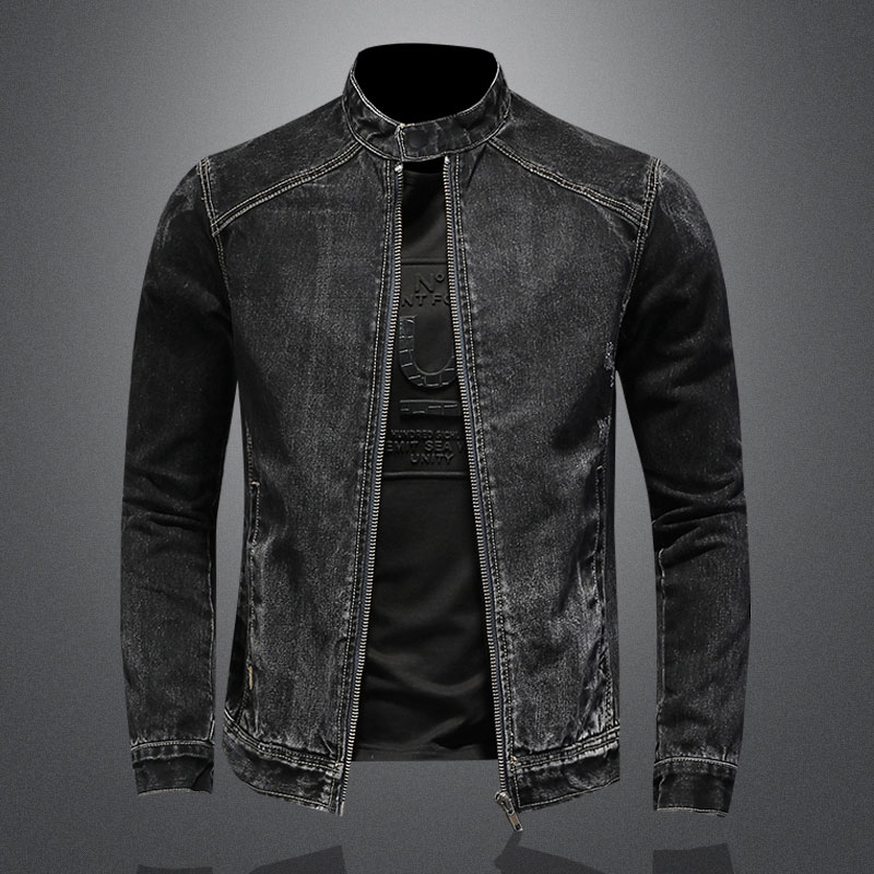 แจ็กเก็ตนักบินคอตั้งสไตล์วินเท - Mens Fashion Bomber Jacket บทวิจารณ์และราคา