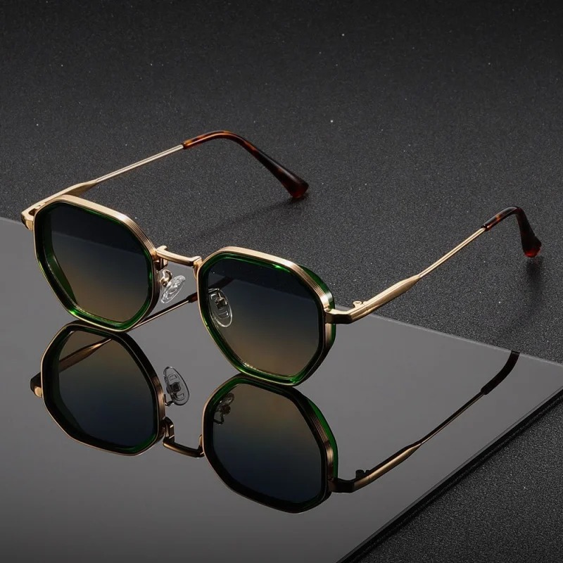 1 คู่ แว่นกันแดดแฟชั่นทรงกลมโล - Men'S Fashion Glasses บทวิจารณ์และราคา