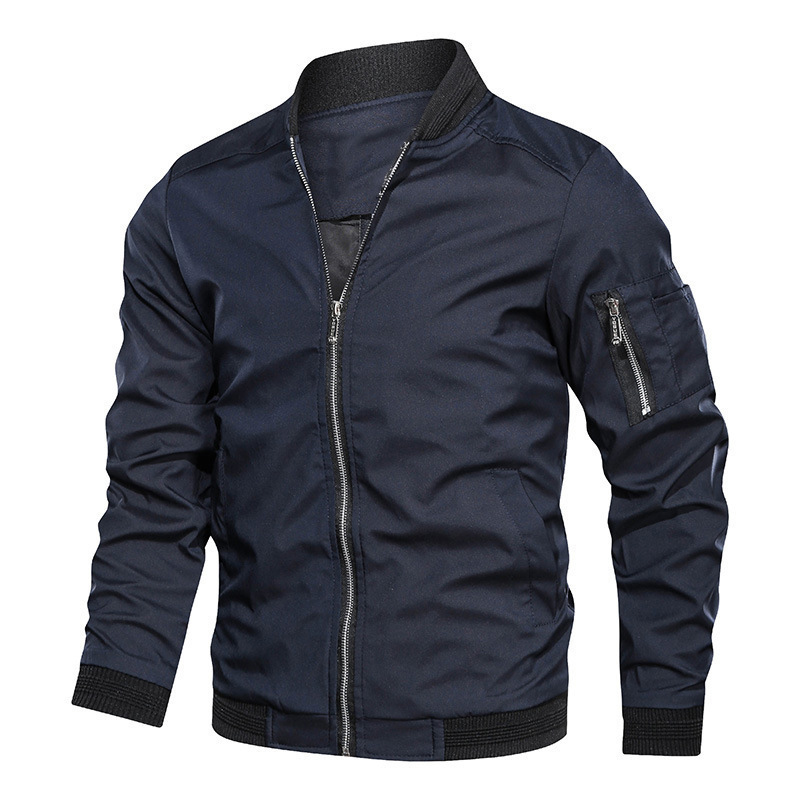 เสื้อแจ็คเก็ตกันลมผู้ชายสำหรับ - Mens Fashion Bomber Jacket บทวิจารณ์และราคา