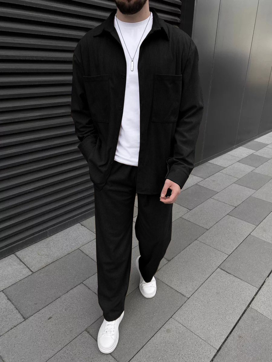 ชุดเซ็ตสองชิ้นผ้าลูกฟูกสำหรับผ - Mens Fashion Ideas บทวิจารณ์และราคา