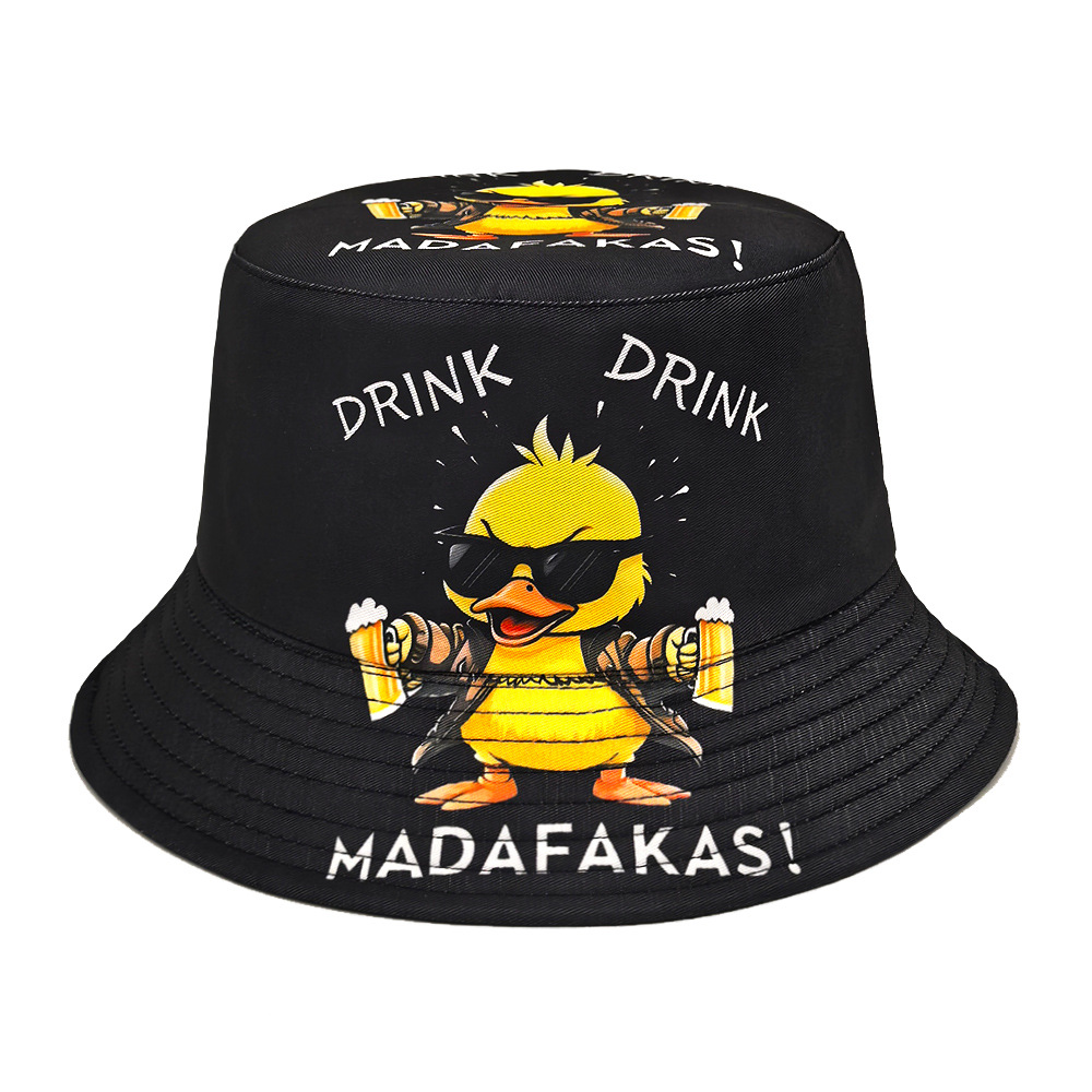 หมวกปานามาลายเป็ดตลก หมวกกันแด - Mens Fashion Bucket Hat บทวิจารณ์และราคา