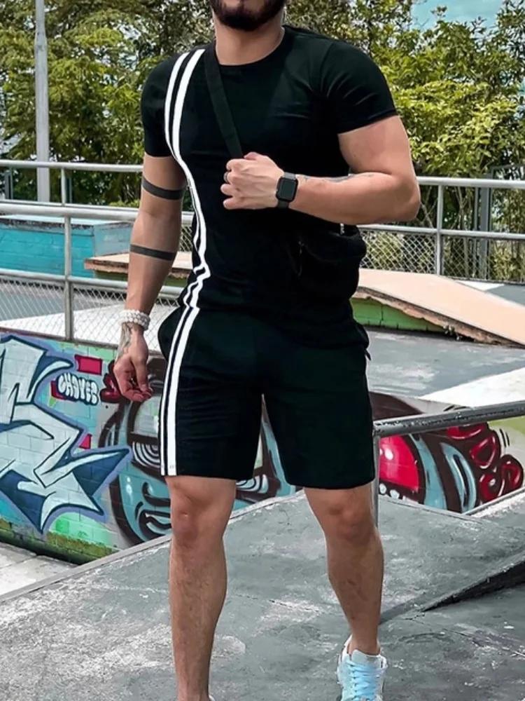 ชุดแฟชั่นใหม่ เสื้อยืดแขนสั้นพ - Men Fashion Vintage บทวิจารณ์และราคา