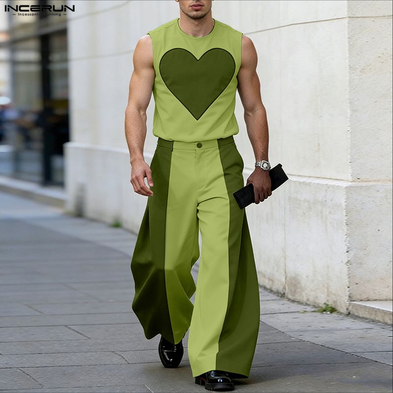 INCERUN ชุดผู้ชายเสื้อกล้ามแขน - Mens Fashion Casual บทวิจารณ์และราคา