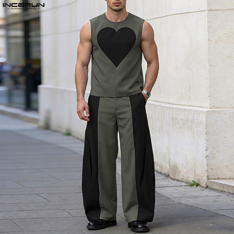 INCERUN ชุดผู้ชายเสื้อกล้ามแขน - Mens Fashion Casual บทวิจารณ์และราคา