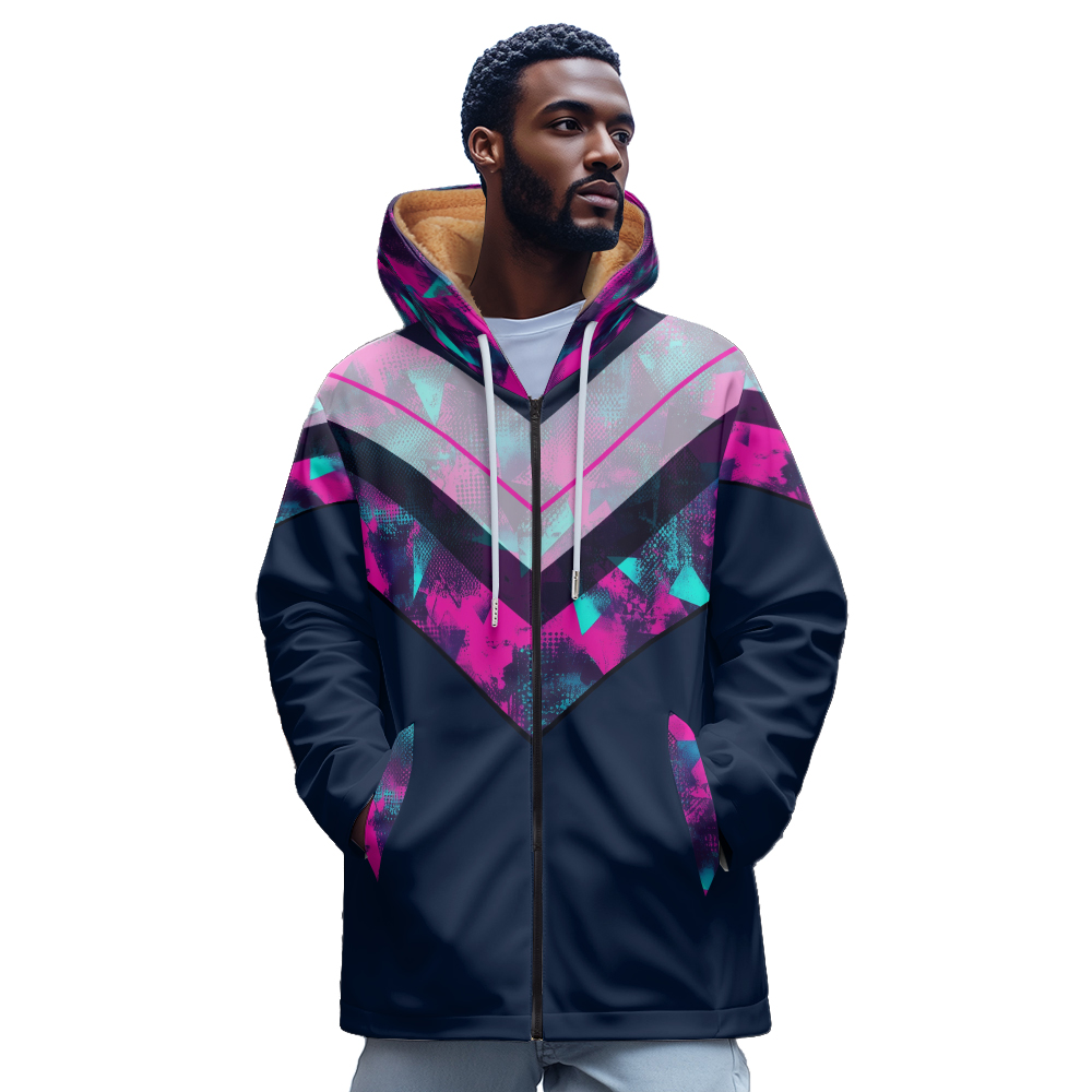 ดอกไม้หรูหรา 3D พิมพ์รูปแบบ Zi - Mens Fashion Zip Up Hoodies บทวิจารณ์และราคา