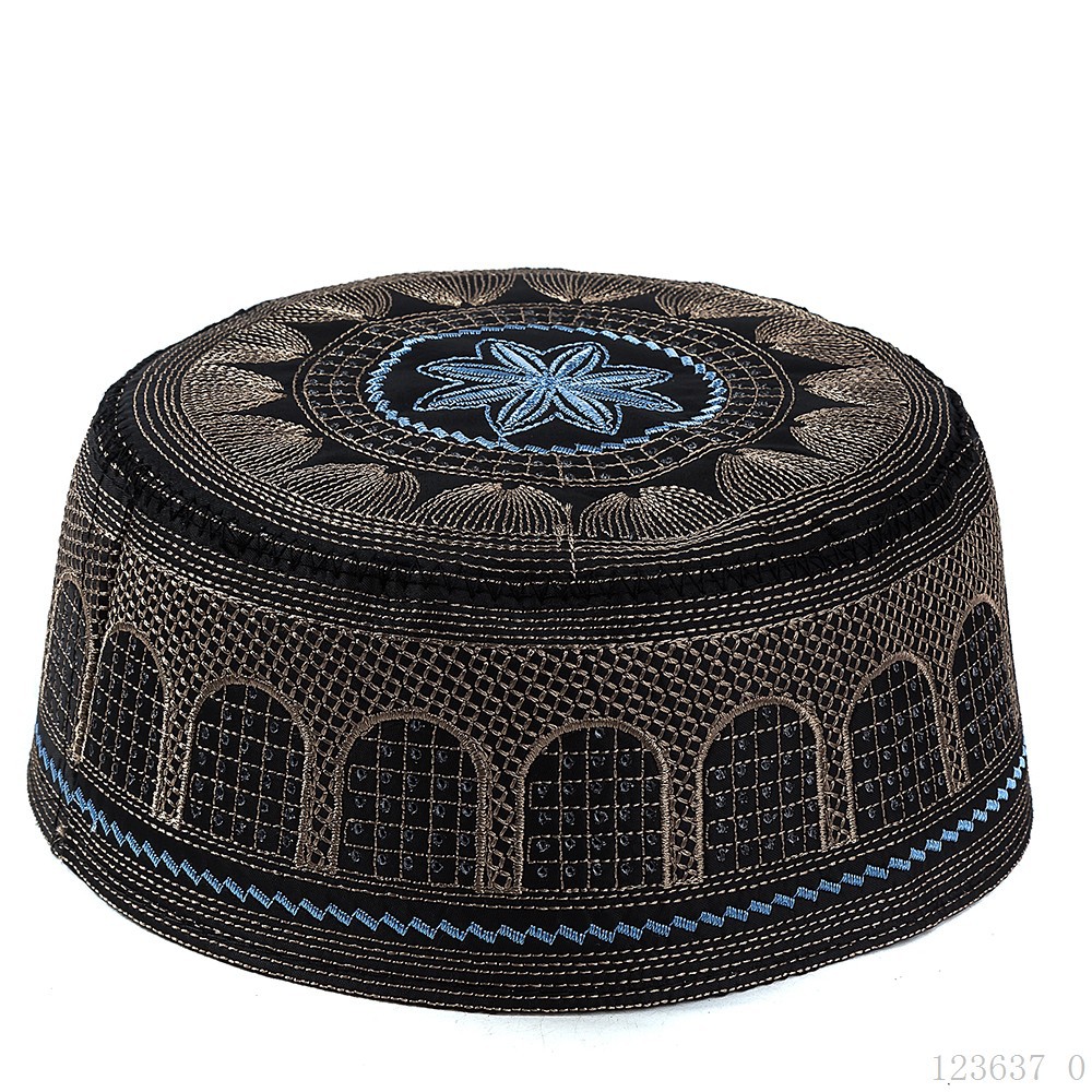 หมวกแก๊ปมุสลิมผ้าคอตตอนปักลายส - Mens Fashion Caps บทวิจารณ์และราคา