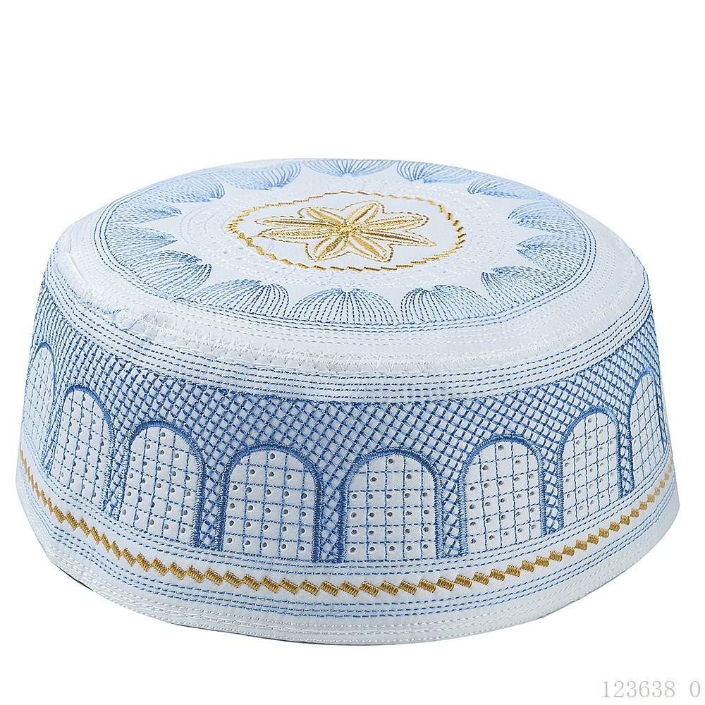 หมวกแก๊ปมุสลิมผ้าคอตตอนปักลายส - Mens Fashion Caps บทวิจารณ์และราคา