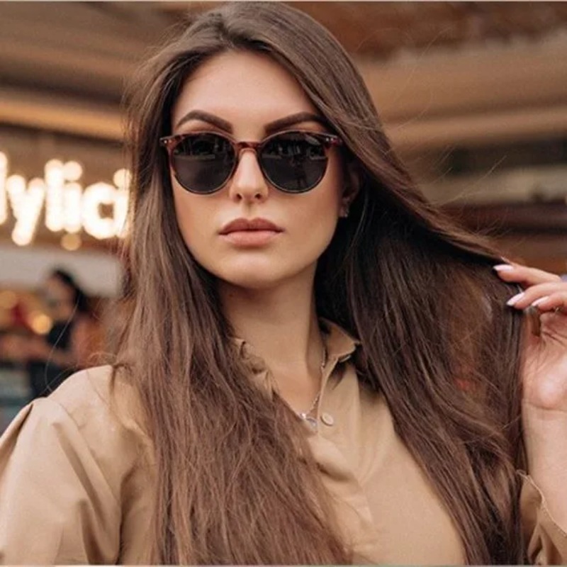 แว่นกันแดดทรงกลมสไตล์วินเทจสำห - Men'S Fashion Glasses บทวิจารณ์และราคา
