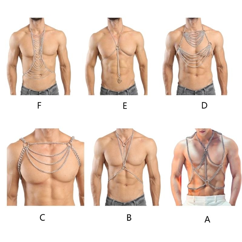 สายรัดโซ่พังก์พังก์ Y5GC สำหรั - Fashion Harness Men บทวิจารณ์และราคา
