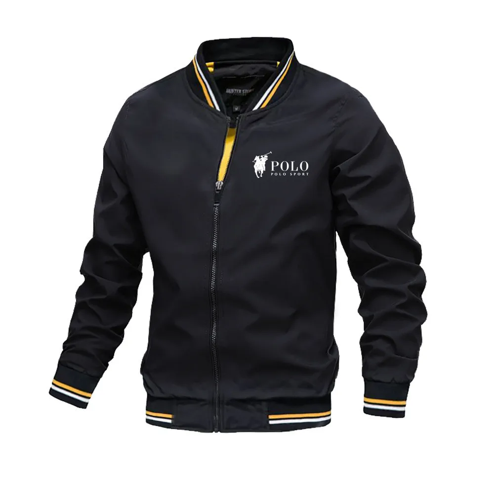 แจ็คเก็ตบอมเบอร์ผู้ชายสีดำทรงส - Mens Fashion Bomber Jacket บทวิจารณ์และราคา